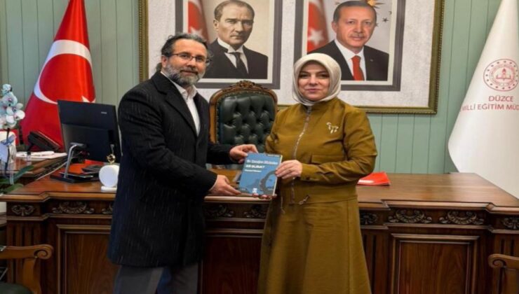 Gazeteci-Yazar Yakup Köse, Düzce İl Millî Eğitim Müdürü Gülşen Özer’i Ziyaret Etti