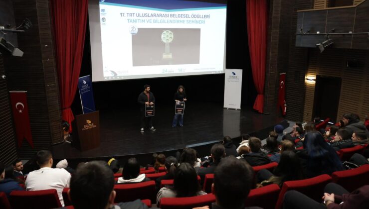 Düzce Üniversitesi’nde 17. TRT Uluslararası Belgesel Ödülleri Semineri