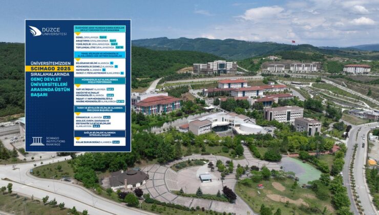 Düzce Üniversitesi’nden SCImago 2025 Sıralamalarında Genç Devlet Üniversiteleri Arasında Üstün Başarı