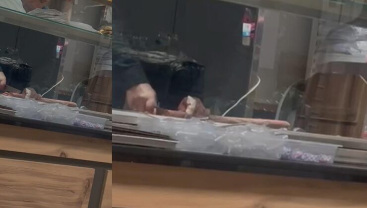 Kanlı El Sucuk Kesti! Düzce Üniversitesi Araştırma Hastanesi Kantininde Şoke Eden Anlar