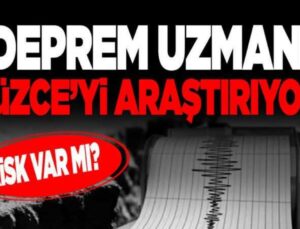 Uzmanlar Düzce’yi tarıyor: riskler araştırılıyor