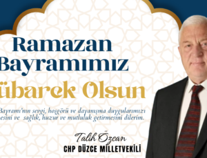 TALİH ÖZCAN RAMAZAN BAYRAMI REKLAM İLANI