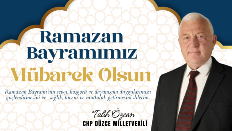 TALİH ÖZCAN RAMAZAN BAYRAMI REKLAM İLANI