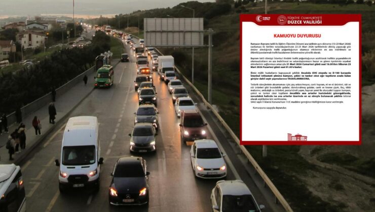 Bayram Öncesi Dikkat! Bu Araçlara Yasak Getirildi