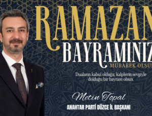 METİN TOPAL RAMAZAN BAYRAMI REKLAM İLANI