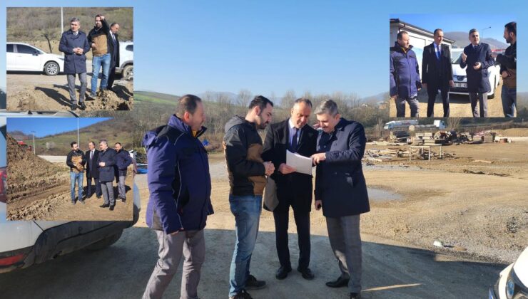 Gümüşova OSB’de Altyapı Çalışmaları Yerinde İncelendi