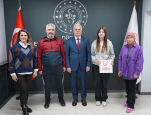 Düzceli Taekwondocu Hazal Bakı’dan Ziyaret