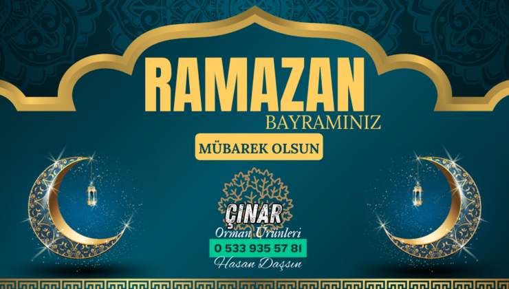 ÇINAR ORMAN ÜRÜNLERİ RAMAZAN BAYRAMI REKLAM İLANI