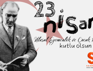 SAADET PERDE 23 NİSAN REKLAM MESAJI