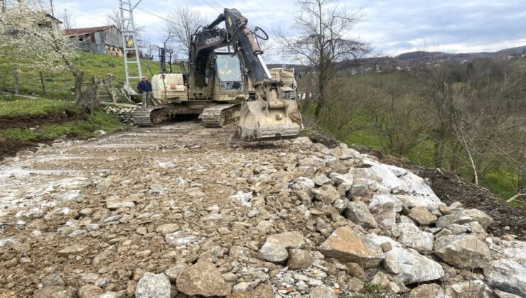 Kaynaşlı Tavak Köyü’nde Heyelan Islahı Tamamlandı