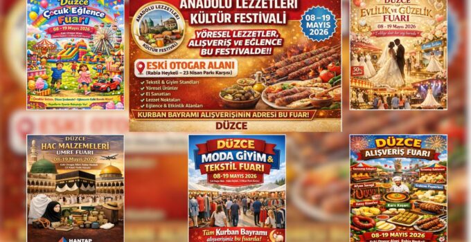 Düzce’de Büyük Fuar Heyecanı: İstanbul İndirim Çadırı’ndan Yöresel Lezzetlere Kadar Her Şey Var