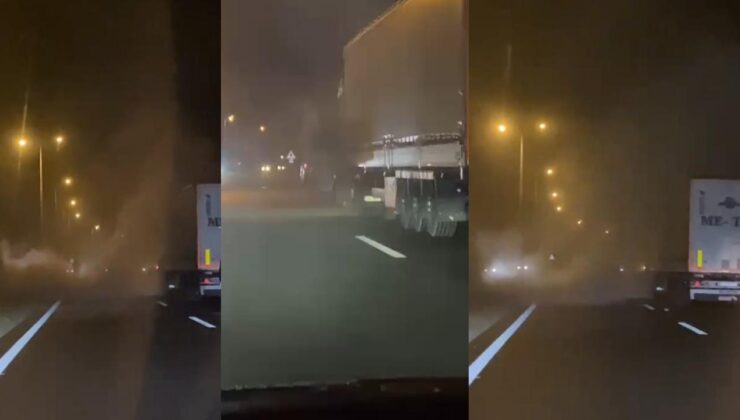 Düzce-Akçakoca Yolunda Tır Yangını: Alevlere İlk Müdahale Jandarmadan