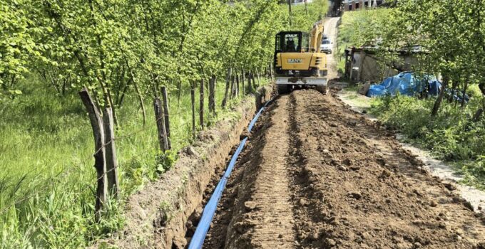 Dağdibi Köyü’nde İçme Suyu Şebeke Çalışmaları Sürüyor