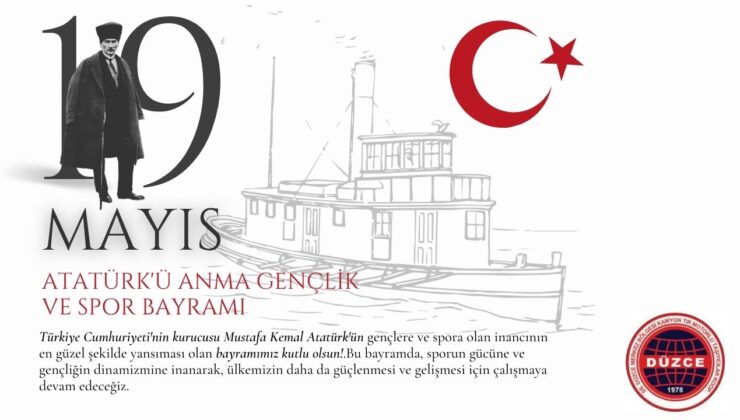 KAMYONCULAR KOOP. 19 MAYIS ATATÜRK’Ü ANMA, GENÇLİK VE SPOR BAYRAMI REKLAM MESAJI