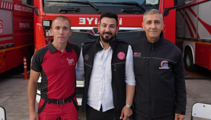 102 Saat Sonra Kurtarılan Mahmut Şahin, Kahramanlarıyla Düzce’de Buluştu