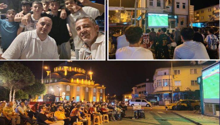 Beyköy’de Dünya Kupası Finali Dev Ekranda İzlendi