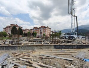 Beyköy’de Gasilhane Ve Morg Hizmet Binası İnşaatı Sürüyor