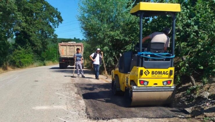 Cumayeri’nde Asfalt Yama Çalışmaları Tamamlandı
