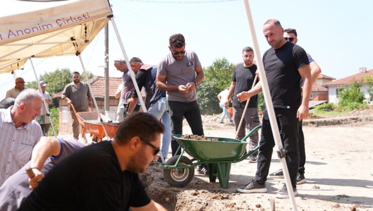 Fen İşleri Personelinden Konuralp Kazılarına Destek