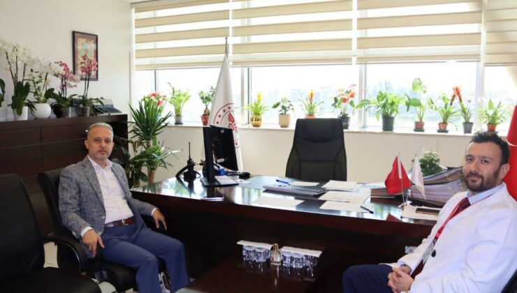 İl Sağlık Müdürü Yılmaz’dan Başhekim Özdemir’e Hayırlı Olsun Ziyareti
