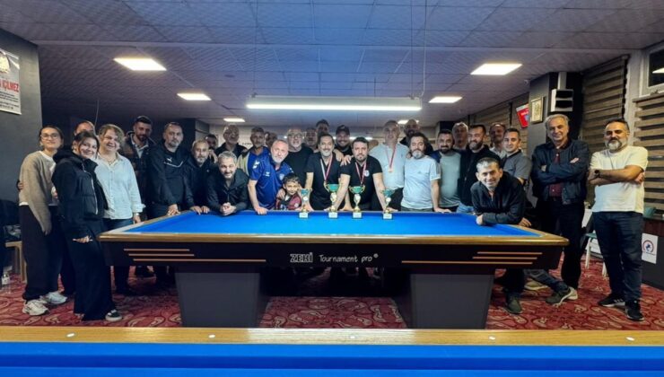 Düzce’de 3 Bant Bilardo İl Birinciliği Tamamlandı