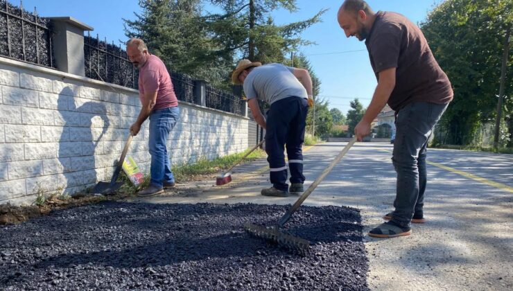 Çalıcuma Köyü’nde Yol Bakım ve Hız Kesici Çalışması